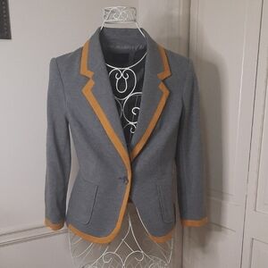 OBR Gray Blazer with Orange Trim